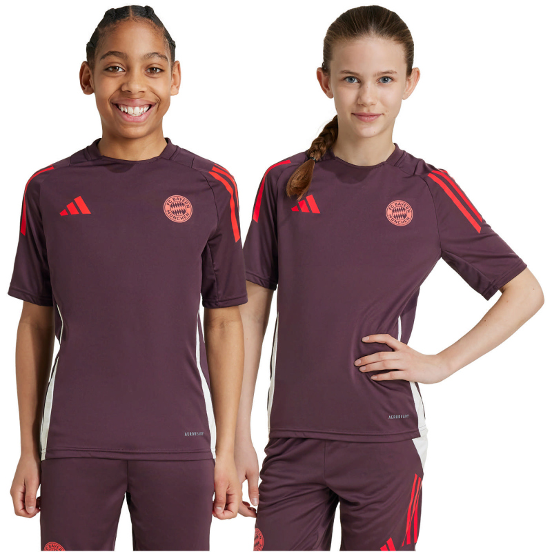 adidas FC Bayern München Tiro 24 Trainingstrikot 2024/25 Kinder IS9952 - shadow maroon/red 176 von adidas performance