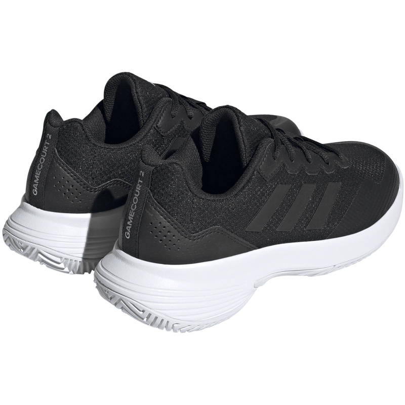 adidas Gamecourt 2.0 Tennisschuhe Damen A0QM - cblack/cblack/silvmt 39 1/3 von adidas performance