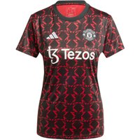 adidas Manchester United Aufwärmshirt 2024/25 Damen 095A - black/mufred XL von adidas performance