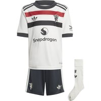 adidas Originals Manchester United Ausweich Minikit 2024/25 Kinder IY7802 - off white 92 von adidas Originals