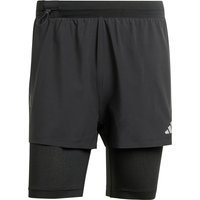 adidas Performance HEAT.RDY 2in1 HIIT Trainingsshorts Herren 095A - black M von adidas performance