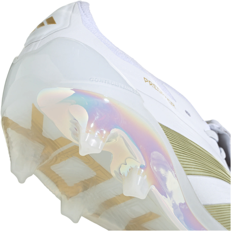 adidas Predator Elite FG Firm-Ground Fußballschuhe Herren IF6445 - cloud white/gold met./cloud white 42 2/3 von adidas performance