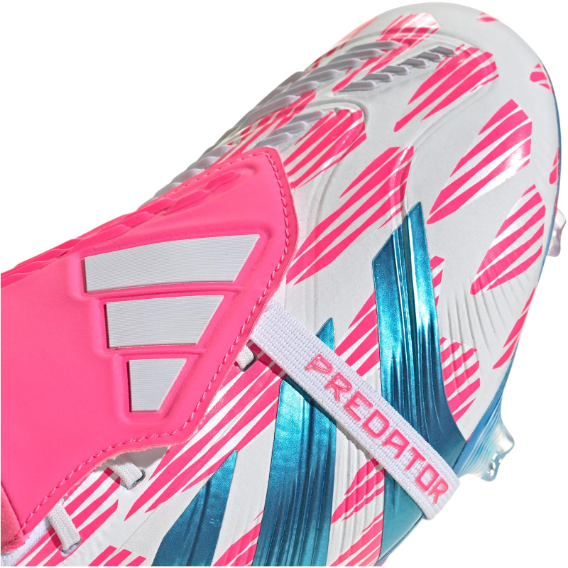 adidas Predator Elite FG Fußballschuhe Herren IE6234 - cloud white/solar blue/solar pink 42 von adidas performance