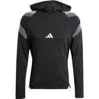 adidas Pro-Series 1/4-Zip Hooded Trainingsjacke Herren JI5221 - black M von adidas performance