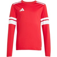 adidas Squadra 25 langarm Fußballtrikot Kinder JJ0041 - team power red 2/white 128 von adidas performance