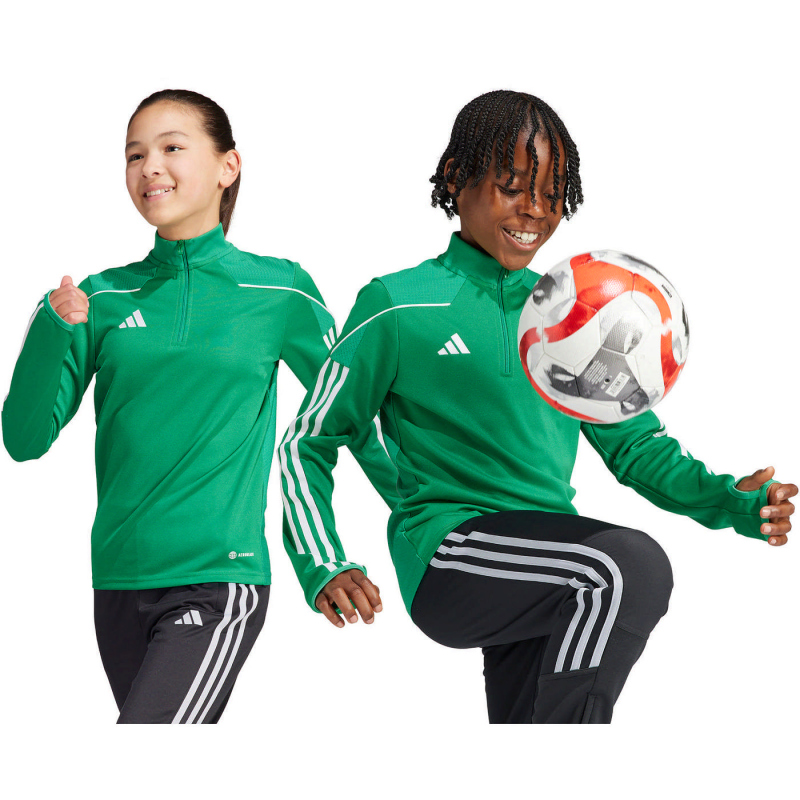 adidas Tiro 23 League 1/4-Zip Trainingsoberteil Kinder IB8473 - team green 152 von adidas performance