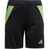 adidas Tiro 24 Trainingsshorts Kinder JJ1162 - black/semi lucid lime 116 von adidas performance