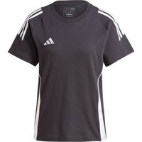 adidas Tiro24 Sweat Fußball-Trainingsshirt Damen 095A - black/white L von adidas performance