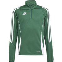 adidas Tiro24 Training-Sweatshirt Kinder IR9362 - team dark green/white 116 von adidas performance