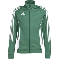 adidas Tiro24 Trainingsjacke Kinder AD8T - drkgrn/white 164 von adidas performance