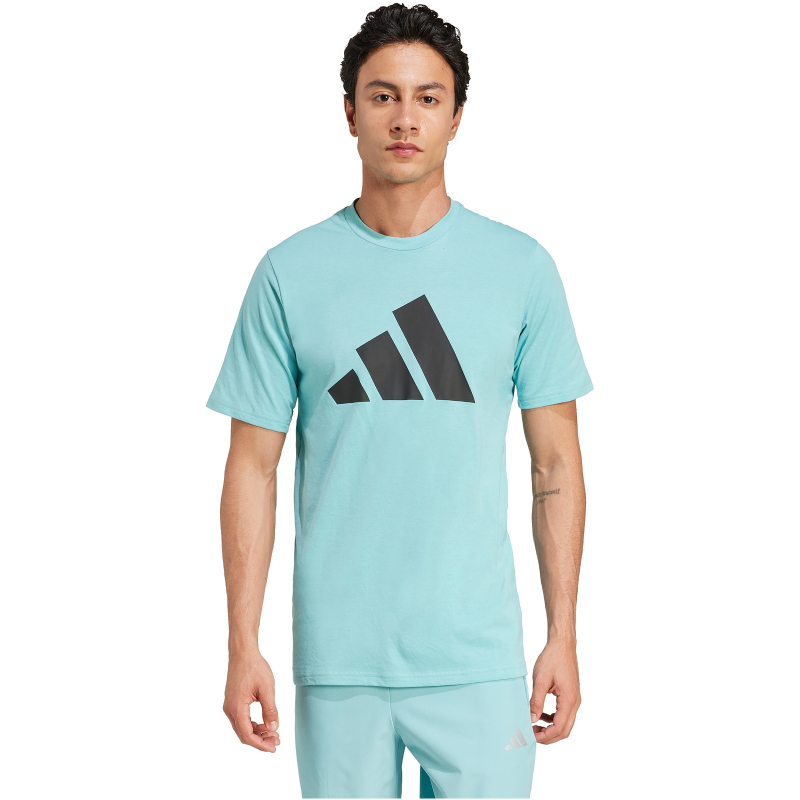 adidas Train Essentials Feelready Logo Training T-Shirt Herren AE69 - minton/black M von adidas performance