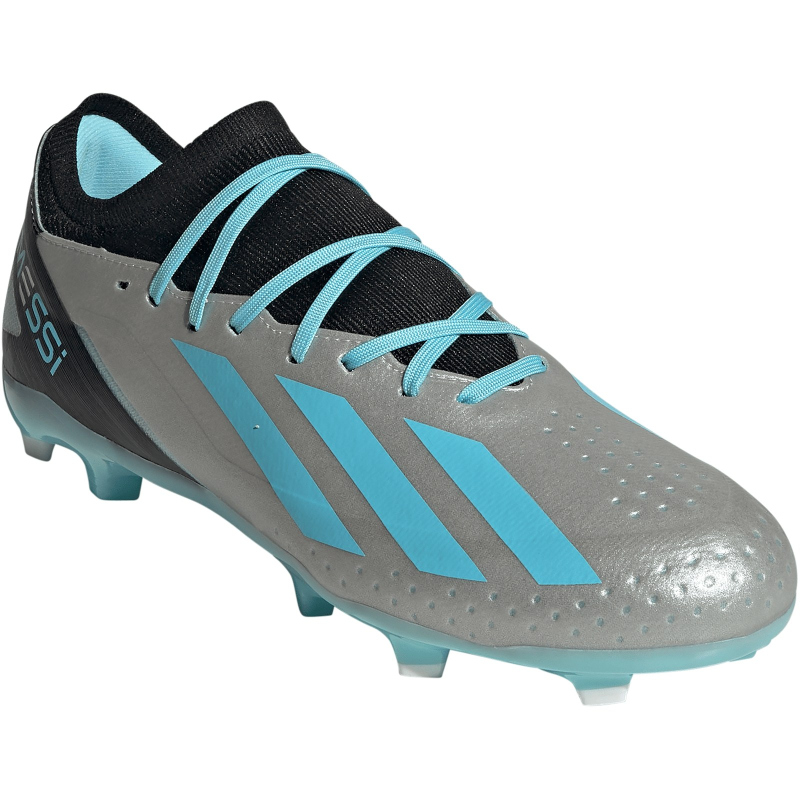 adidas X Crazyfast Messi.3 FG Firm-Ground Fußballschuhe 080A - silvmt/bliblu/cblack 44 2/3 von adidas performance