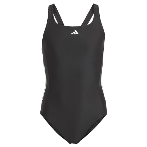 adidas Mädchen Cut 3-Stripes Swimsuit, Black/White, 7-8 Years adidas Mädchen Cut 3-Stripes Swimsuit, Black/White, 7-8 Years von adidas