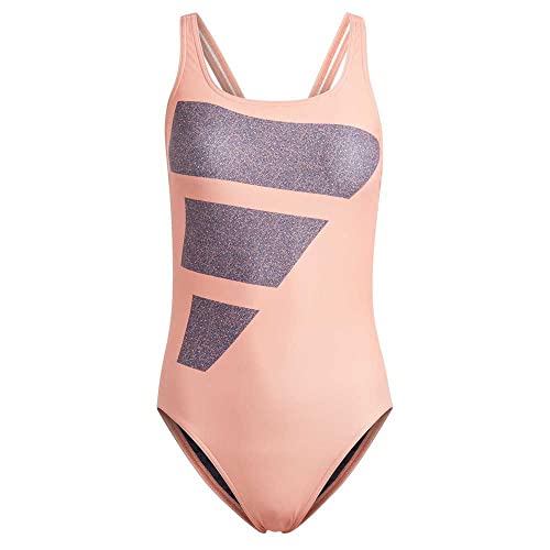 ADIDAS HR4380 Big Bars Suit Swimsuit Women's Coral Fusion/Shadow Navy/White 40 von adidas