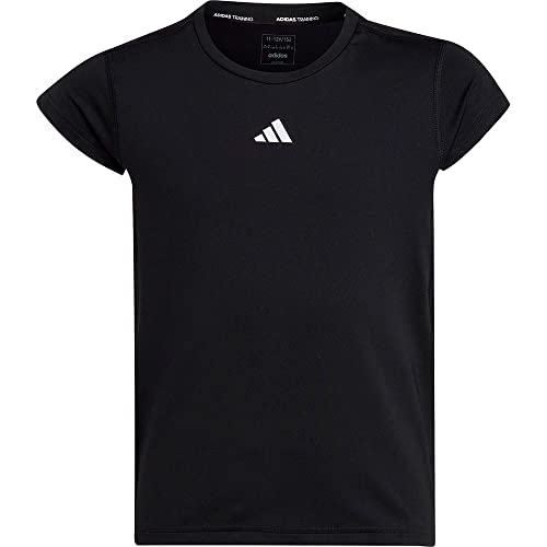 adidas Mädchen AEROREADY 3-Stripes Tee, Black/White/Bliss Pink, 7-8 Years adidas Mädchen AEROREADY 3-Stripes Tee, Black/White/Bliss Pink, 7-8 Years von adidas