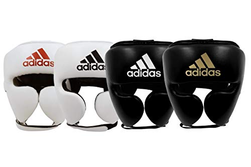 Adidas AdiStar Pro Kopfschutz für Erwachsene, Herren, Damen, Boxen, Sparring, Training, Fitnessstudio L schwarz / goldfarben von adidas