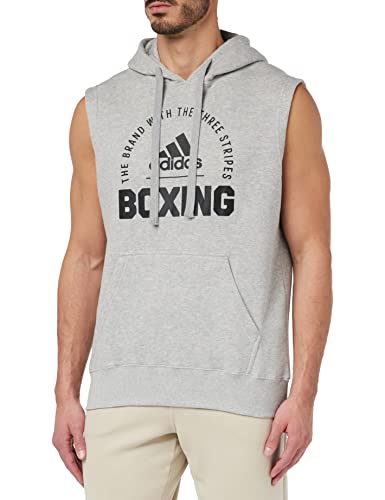 Adidas CLSH21-B-107 COMMUNITY 21 SLEEVELESS HOODY BOXING Sweatshirt Unisex Medium Grey HeatherBlack M von adidas