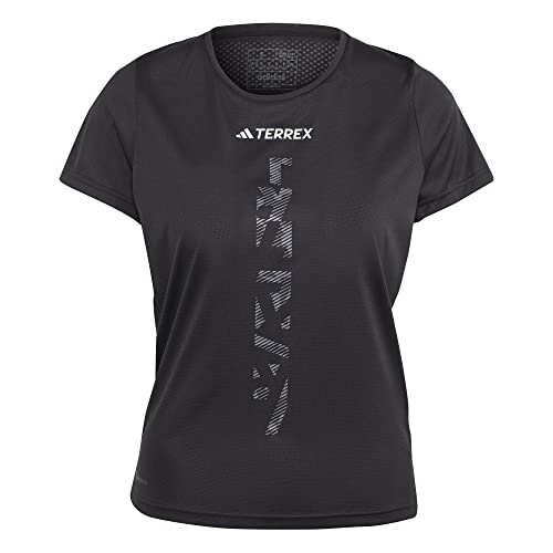 Adidas Damen Shirt (Short Sleeve) Agr Shirt W, Black, HT9414, S von adidas