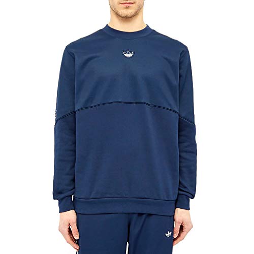 Adidas Herren Sweatshirt Outline CRW FTS, Night Indigo, XL, FM3863 von adidas