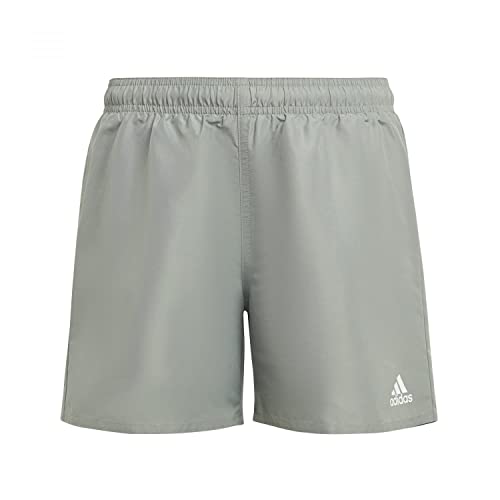 Adidas Ic4721 Yb Bos Shorts Badeanzug Jungen Silber Grün - Weiß 1314 von adidas