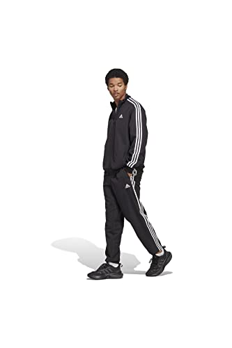 adidas M 3S Trainingsanzug Black/Black M von adidas