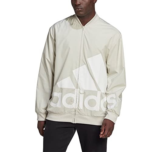 Adidas M GL WB Sweatshirt Aluminium/White XL von adidas