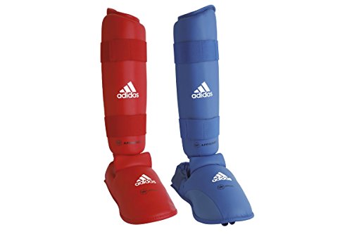 Adidas Martial Arts WKF Karate Schienbein und abnehmbarer Spann Pads, rot, M Adidas Martial Arts WKF Karate Schienbein und abnehmbarer Spann Pads, rot, M von adidas