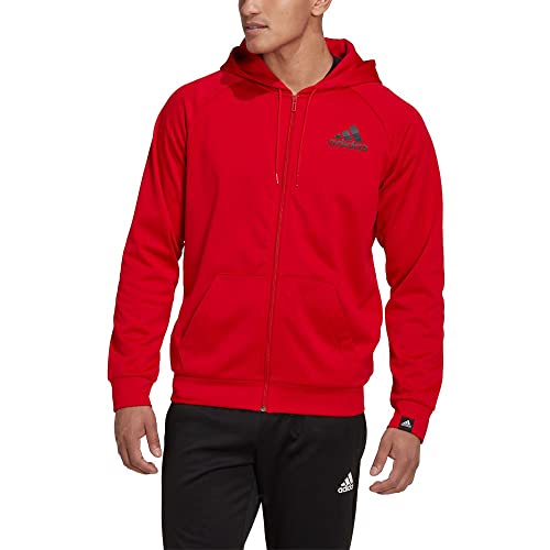 Adidas Mens Hooded Track Top M Gg Bos Fz Hd, Scarlet, HL2187, 2XL von adidas