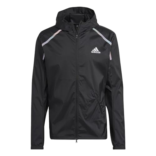 Adidas Mens Jacket Marathon Jacket, Black, HK5637, L von adidas