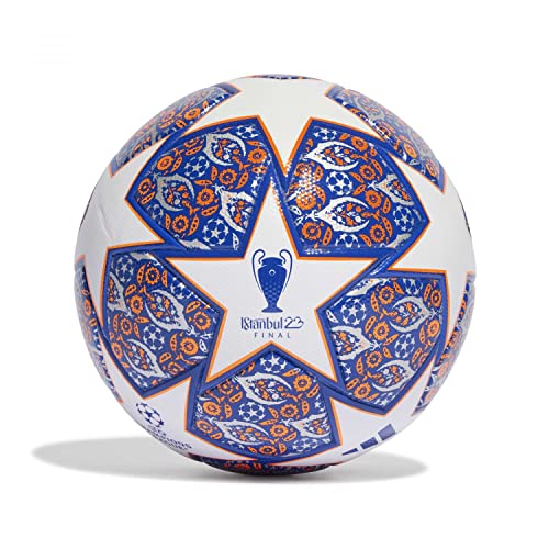 Adidas Unisex Ball (Laminated) UCL League Istanbul Football, White/Team Royal Blue/Solar Orange/Silver Met., HU1580, 4 von adidas