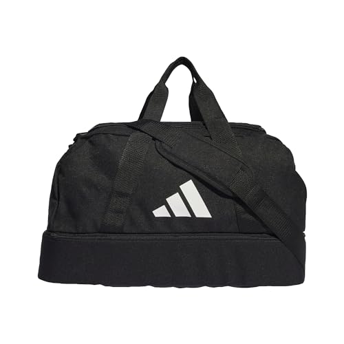 Adidas Unisex Duffel Tiro League Duffel Bag Small, Black/White, HS9743, NS von adidas