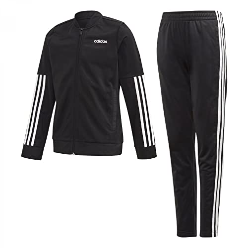 Adidas Unisex Kinder BACK2BAS Trainingsanzug, Oben: Schwarz/Weiß Unten: Schwarz, 14 Jahre von adidas