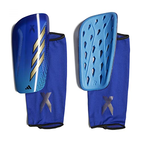 Adidas Unisex Shin Guard X Speedportal League Shin Guards, Lucid Blue/Gold Met./Pulse Blue, HZ7276, XL von adidas