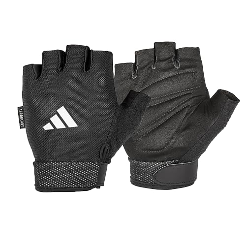 Essential Adjustable Gloves - White/L von adidas