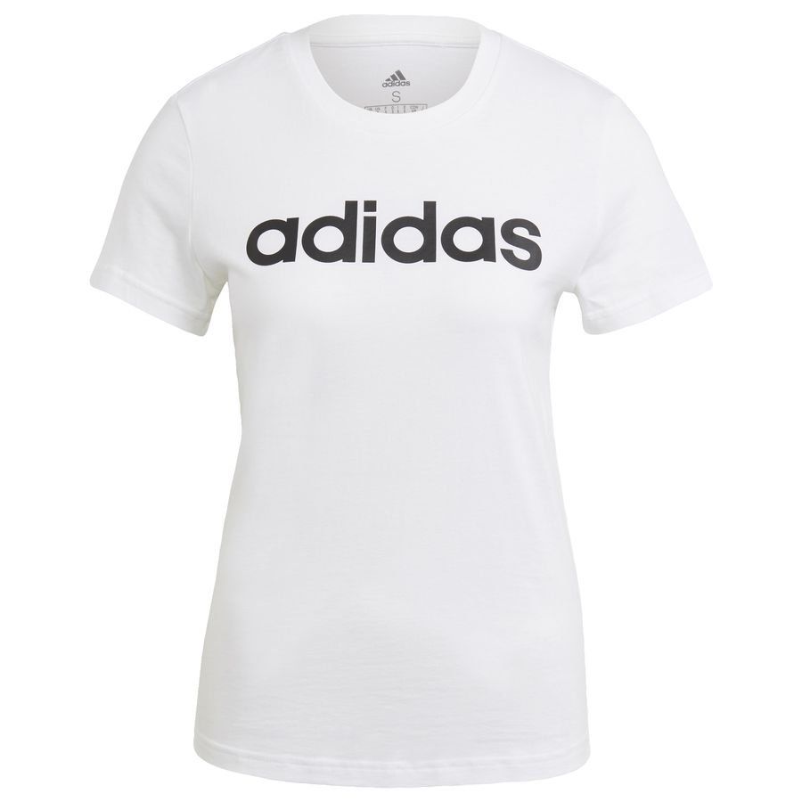 adidas T-Shirt Loungewear Essentials - Weiß/Schwarz Damen von adidas