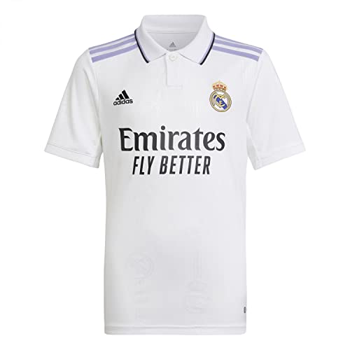 Real Madrid C.F. Jungen Saison 2022/23 Offizielle Heimtrikot Trikot, Weiß, 12 Jahre EU von adidas