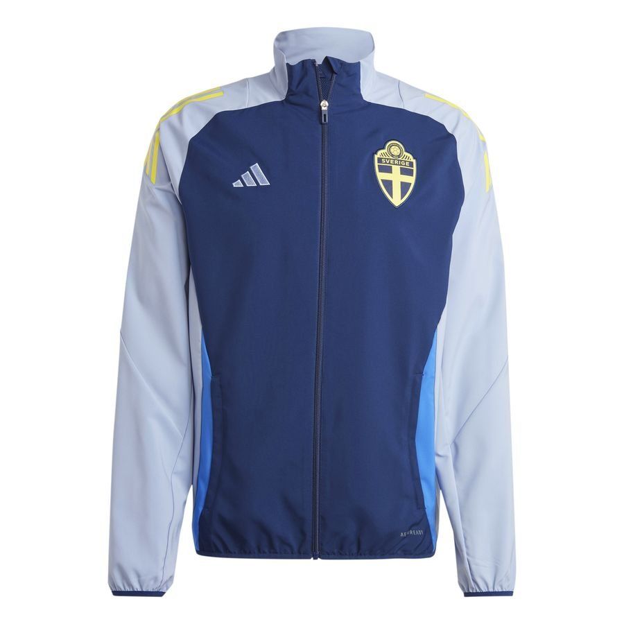 Schweden Trainingsjacke Tiro 24 Presentation - Blau/Chalk Blue von adidas