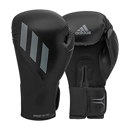 adidas Herren Tilt 150 Boxhandschuhe, Schwarz/Grau, 14 oz EU von adidas