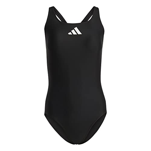 adidas Damen 3 Bar Logo Badeanzügo, Black/White, 44 von adidas