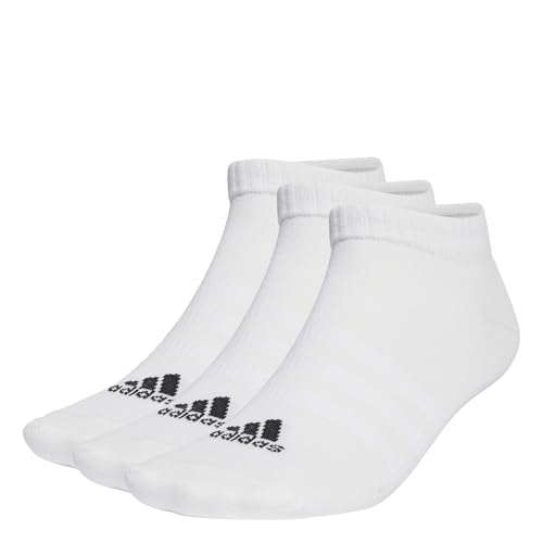 Adidas, Confezione Da 3 Paia Di Calzini Bassi Adidas Thin & Light Sportswear, Socken, Weiß Schwarz, M, Unisex-Adult von adidas