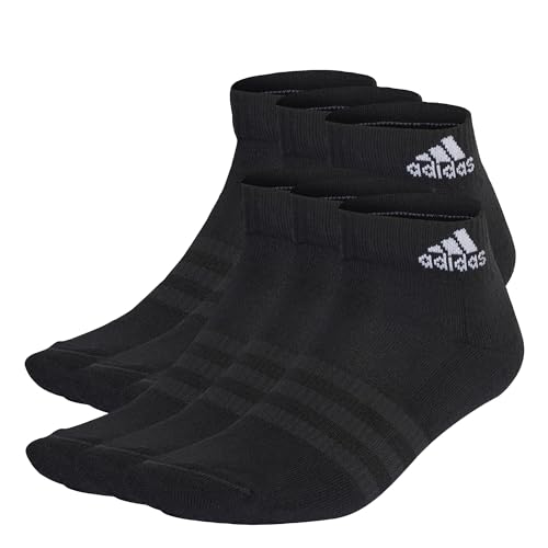 adidas, Cushioned Sportswear Ankle Socks 6 Pairs, Socken, Schwarz-Weiss, Xl, Unisex-Adult von adidas