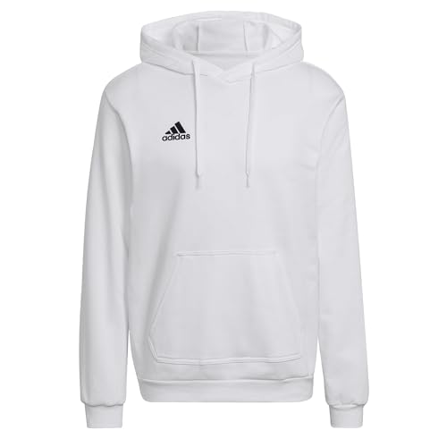 adidas Herren Entrada 22 Sweat Hoodie, White / Black, XXL von adidas