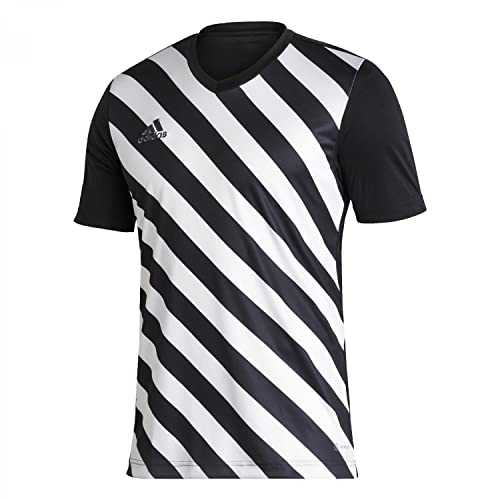 adidas Herren Entrada 22 Graphic Jersey, Black/White, S adidas Herren Entrada 22 Graphic Jersey, Black/White, S von adidas