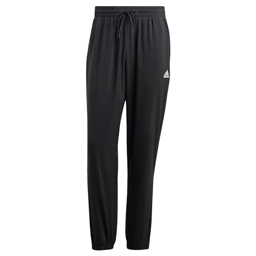 adidas Herren AEROREADY Essentials Stanford Elastic Cuff Small Logo Pants, Black, M adidas Herren AEROREADY Essentials Stanford Elastic Cuff Small Logo Pants, Black, M von adidas