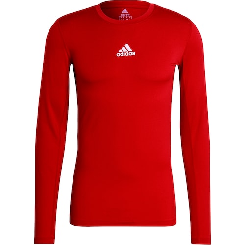 adidas, Herren, Funktionsshirt, Techfit Long Sleeve Top Herren (S), Rot, S von adidas