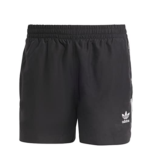 adidas, Originals Adicolor 3-Stripes, Badeanzug, Schwarz-Weiss, L, Mann von adidas