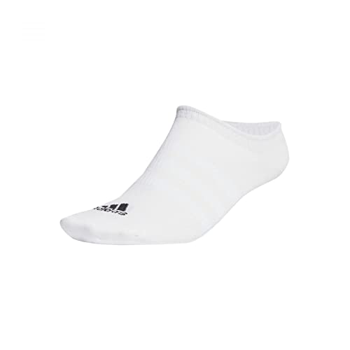 adidas Unisex Thin and Light 3 Pairs Sneaker-Socken, White/Black, L von adidas