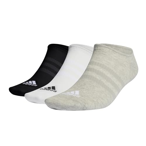 adidas Unisex Thin and Light No-Show Socks 3 Pairs, Medium Grey Heather / White / Black, 40-42 adidas Unisex Thin and Light No-Show Socks 3 Pairs, Medium Grey Heather / White / Black, 40-42 von adidas