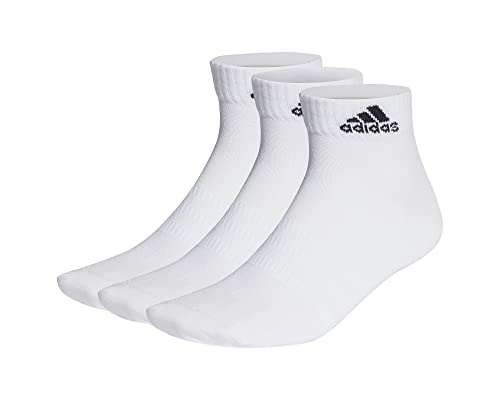 adidas Unisex Thin and Light 3 Pairs Knöchelsocken, White/Black, XL von adidas