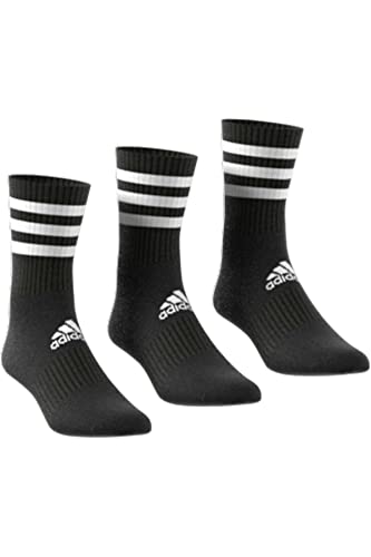 adidas Unisex 3 Paar 3-streifen Cushion Crew Socken, Black/Black/Black, XL EU adidas Unisex 3 Paar 3-streifen Cushion Crew Socken, Black/Black/Black, XL EU von adidas